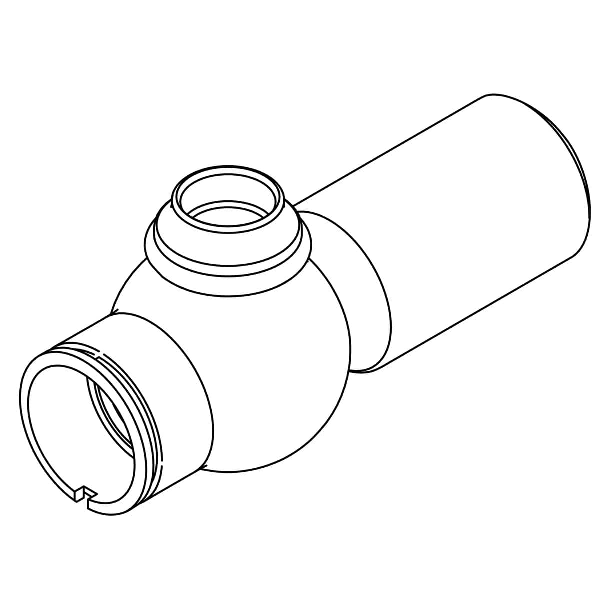 Kohler Genuine Parts Body, Lower Valve WM - Vibrant Brushed Moderne Brass by Kohler Genuine Parts