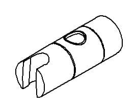 Kohler Genuine Parts Assembly, Slider - Matte Black by Kohler Genuine Parts