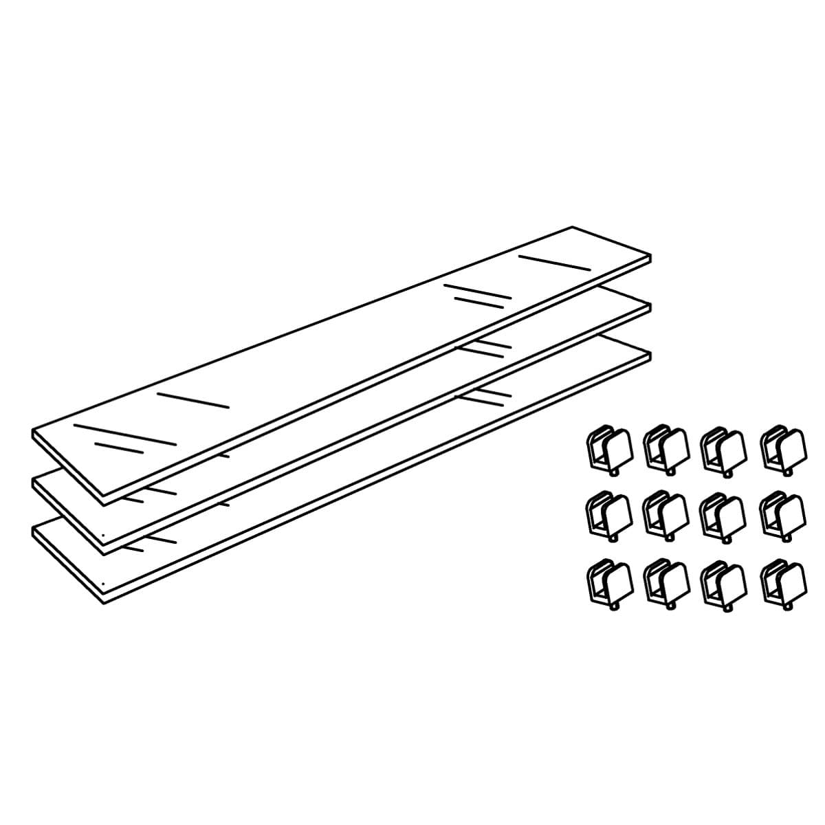 Kohler Genuine Parts Verdera, Glass Shelf KIT, 20 Cabinet by Kohler Genuine Parts