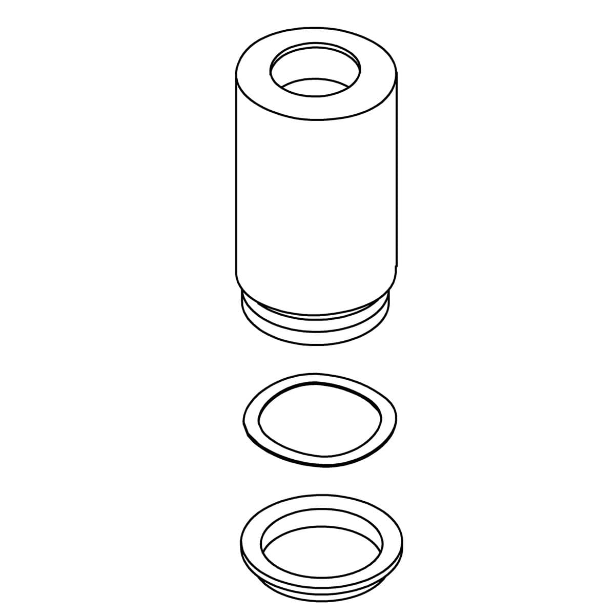 Kohler Genuine Parts KIT, Handle Bonnet, Short - Vibrant Brushed Moderne Brass by Kohler Genuine Parts