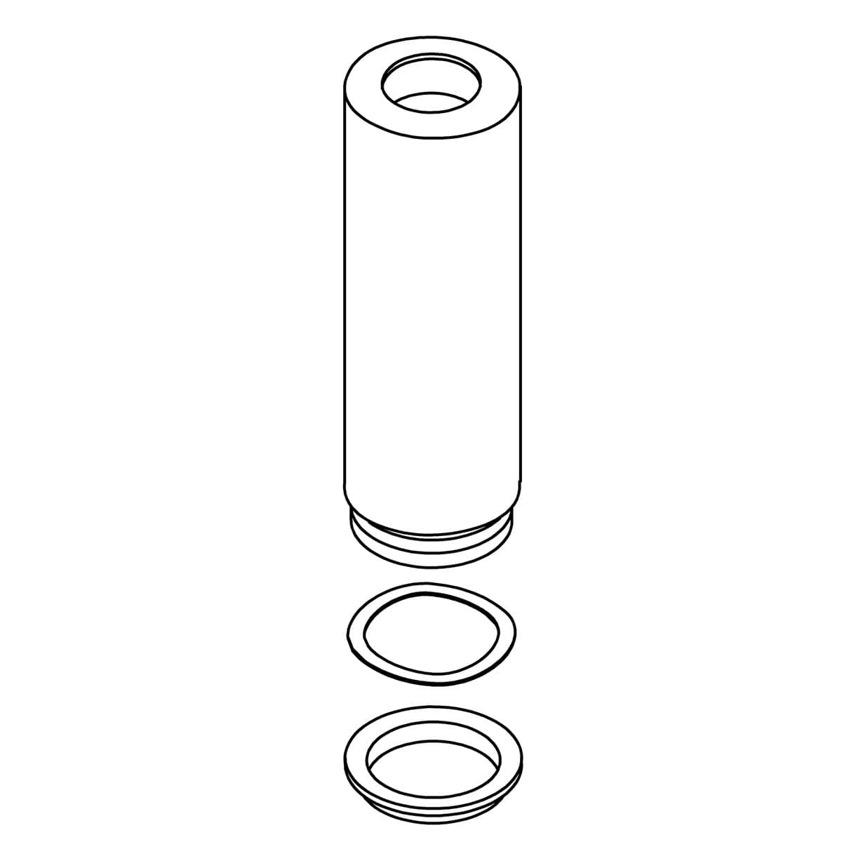 Kohler Genuine Parts KIT, Handle Bonnet, TALL - Brushed Chrome by Kohler Genuine Parts