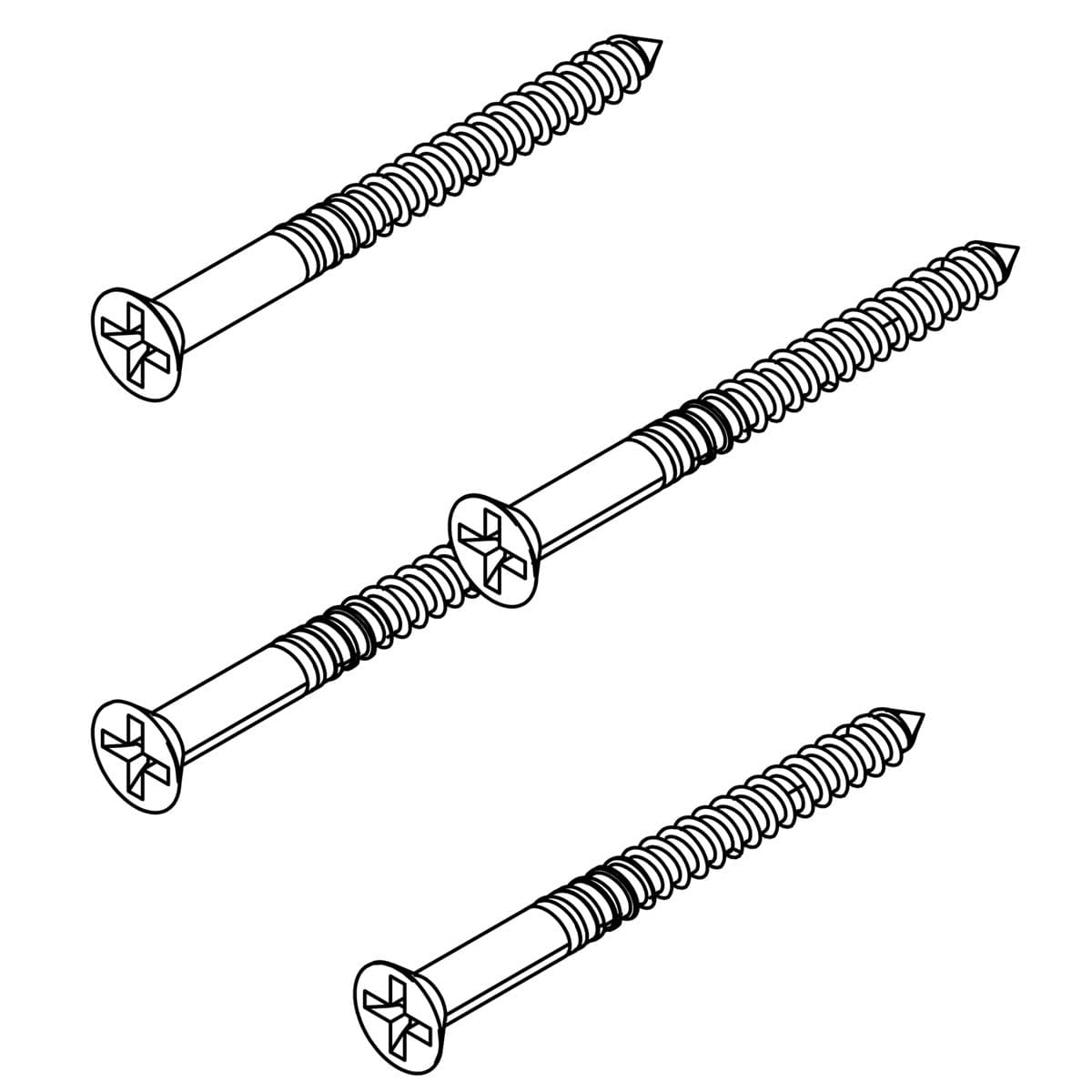 Kohler Genuine Parts Screw, 8-32 X 1.900, FLAT HEAD by Kohler Genuine Parts