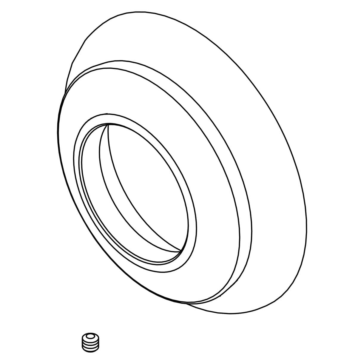 Kohler Genuine Parts Escutcheon KIT - Polished Chrome by Kohler Genuine Parts