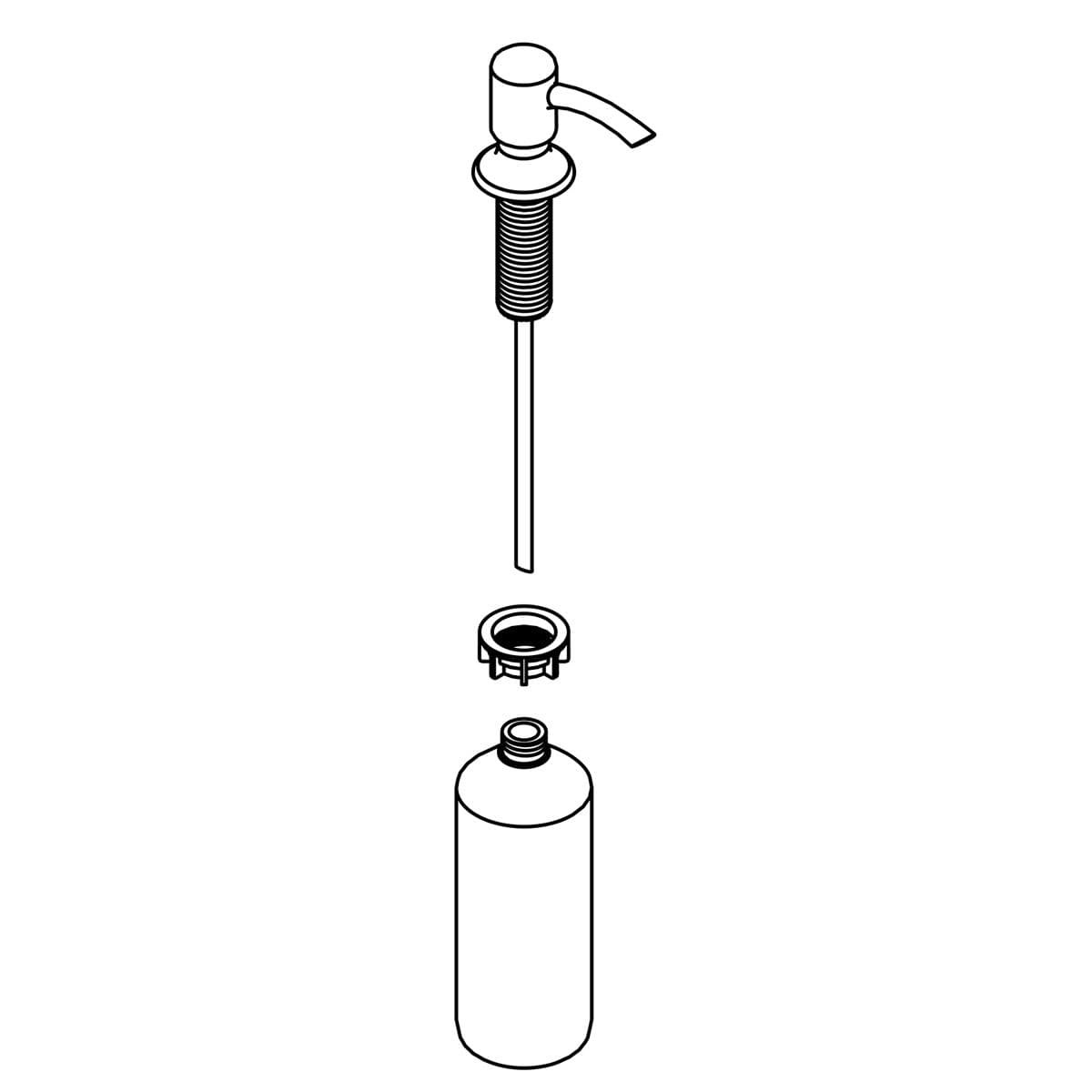 Kohler Genuine Parts SOAP Dispenser KIT - Vibrant Stainless Steel by Kohler Genuine Parts