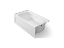 Kohler Mariposa 66'' x 36'' alcove whirlpool bath with Bask heated surface, right drain - White - image 1