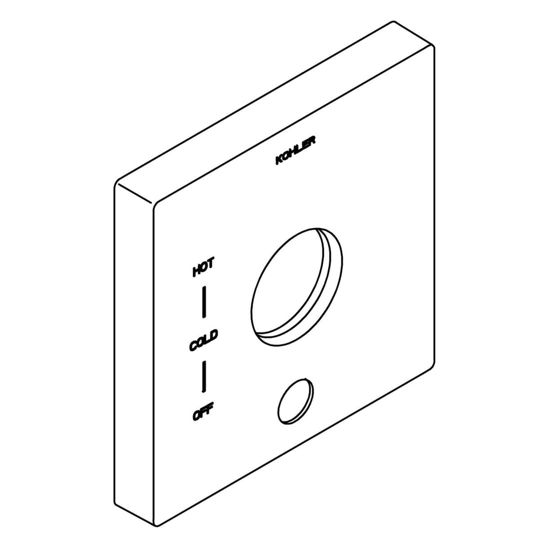 Kohler Genuine Parts Escutcheon - Vibrant Brushed Nickel by Kohler Genuine Parts