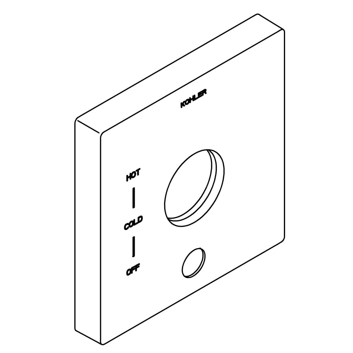 Kohler Genuine Parts Escutcheon - Vibrant Brushed Nickel by Kohler Genuine Parts