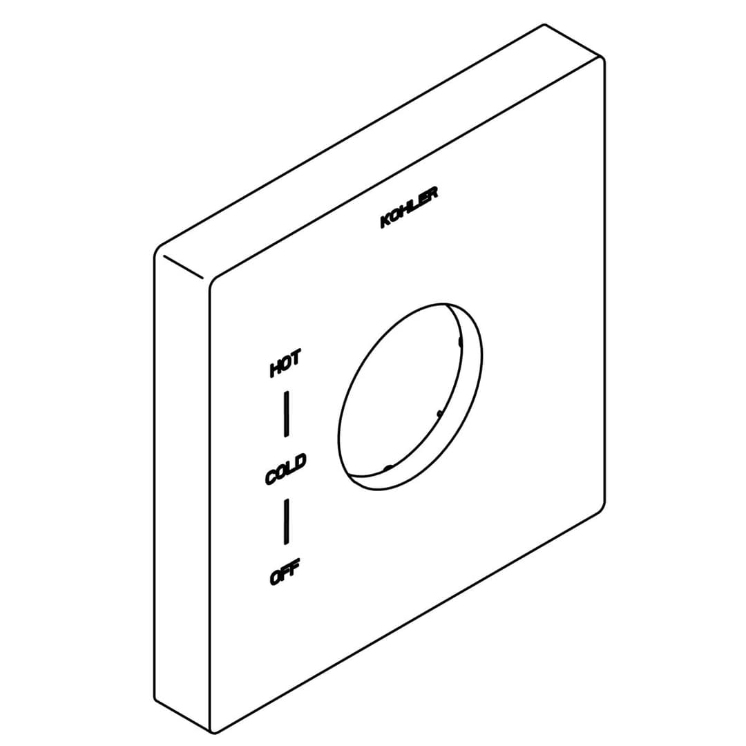 Kohler Genuine Parts Escutcheon - Matte Black by Kohler Genuine Parts