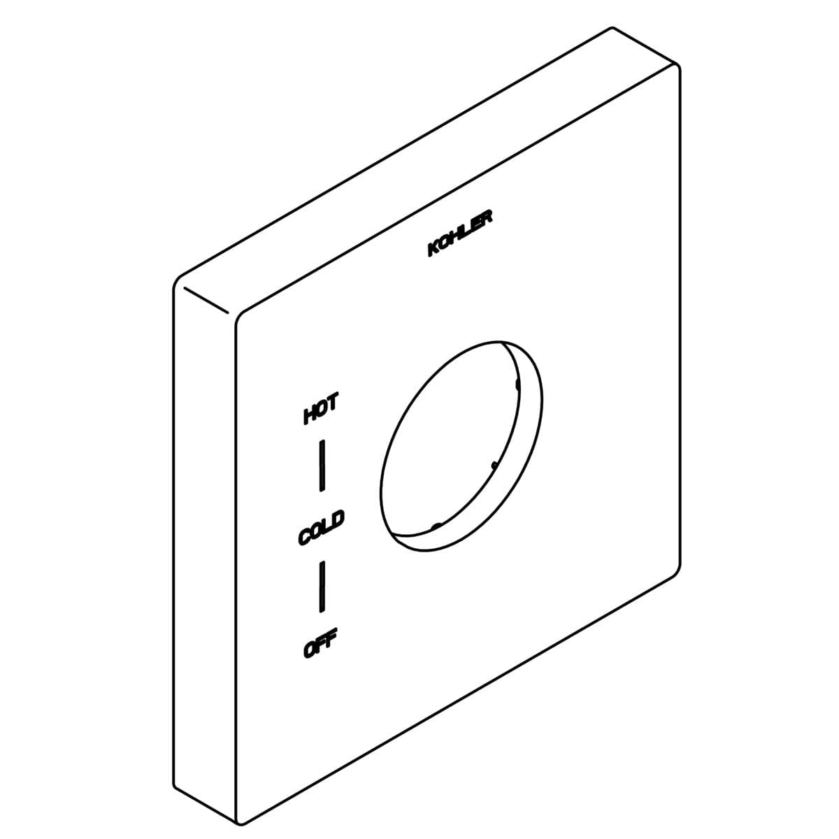 Kohler Genuine Parts Escutcheon - Vibrant Brushed Nickel by Kohler Genuine Parts