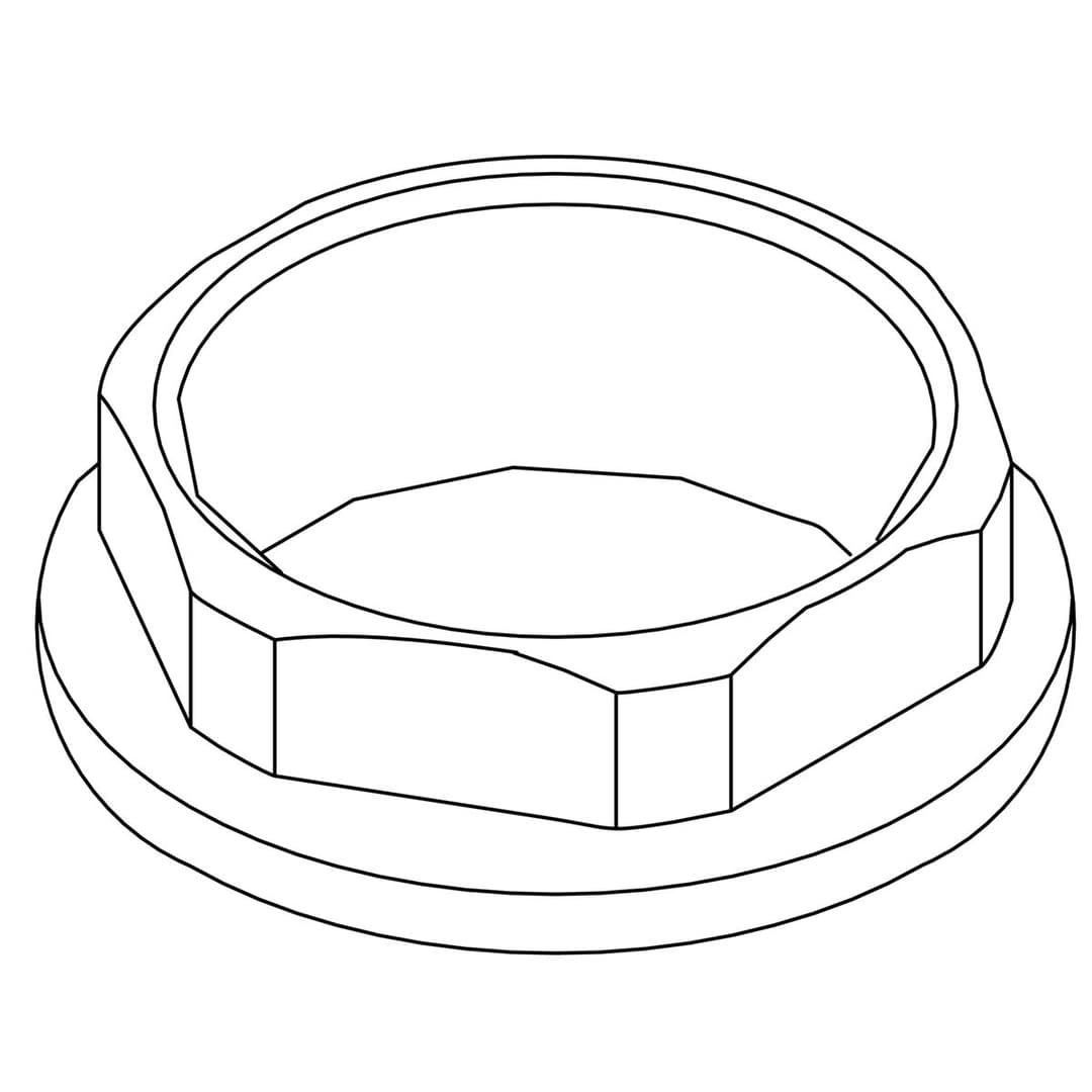Kohler Genuine Parts NUT, Valve Retaining - Rough Plate by Kohler Genuine Parts