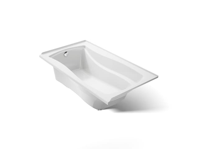 Kohler Mariposa 66'' x 36'' alcove bath, left drain - White