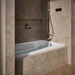 Kohler Mariposa 66'' x 36'' alcove bath with alcove and right-hand drain - White - image 2