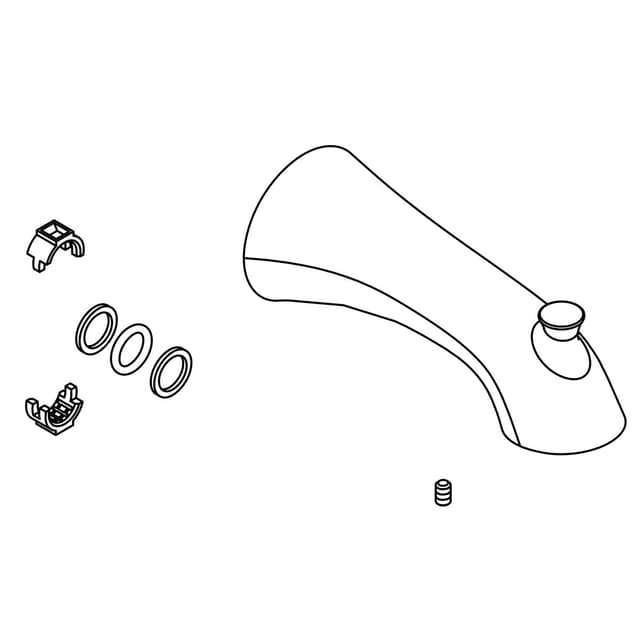 Kohler Genuine Parts TUB Spout Assembly - Vibrant Brushed Nickel