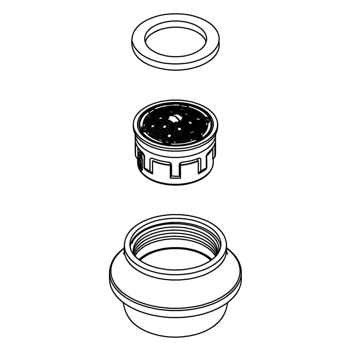 Kohler Genuine Parts Aerator KIT - Vibrant Brushed Moderne Brass by Kohler Genuine Parts