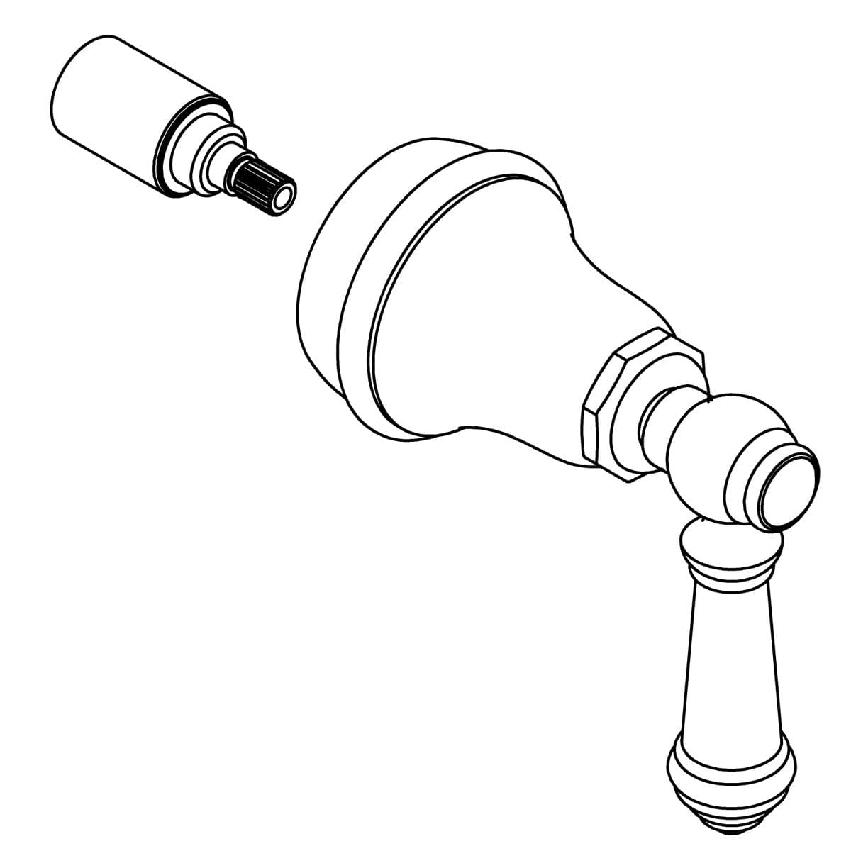 Kohler Genuine Parts Handle Assembly - Vibrant Brushed Nickel by Kohler Genuine Parts
