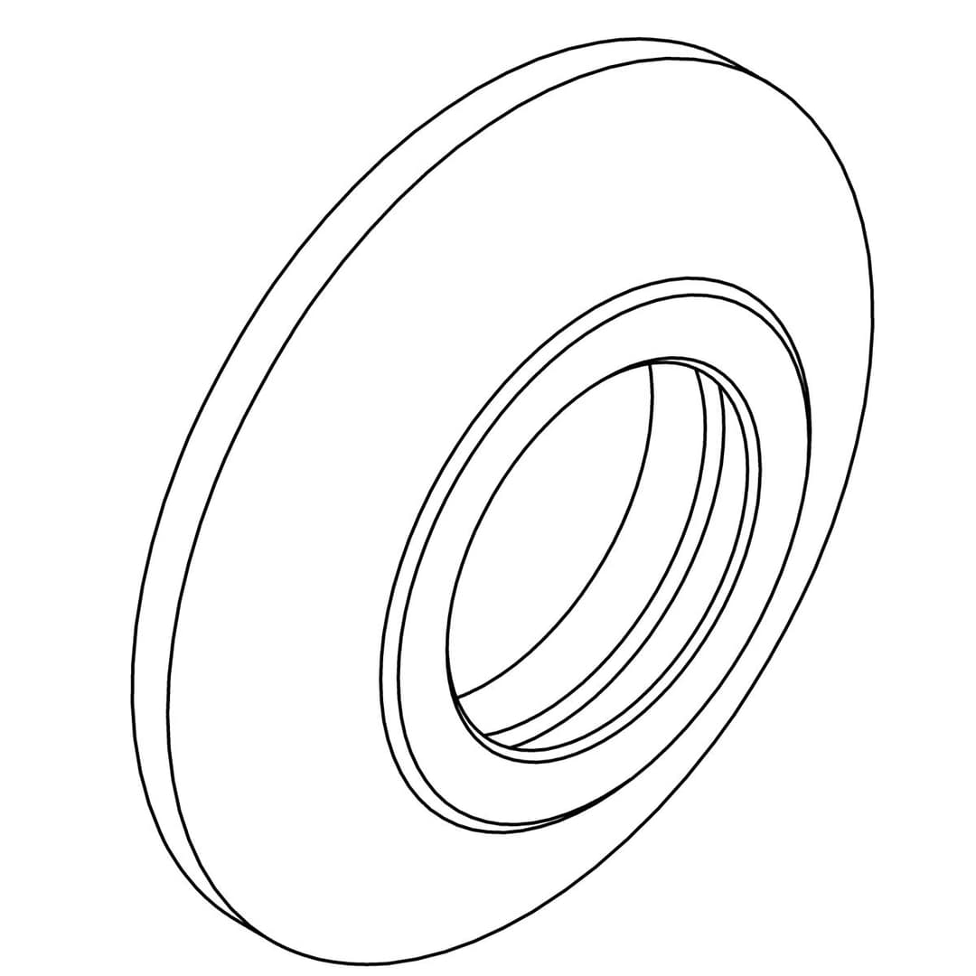 Kohler Genuine Parts Escutcheon,handle - Polished Chrome by Kohler Genuine Parts