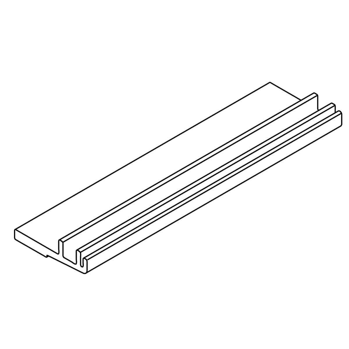 Kohler Genuine Parts 1238434 FAB, FXD PNL BTM FRM 7.380 - Anodized Dark Bronze by Kohler Genuine Parts
