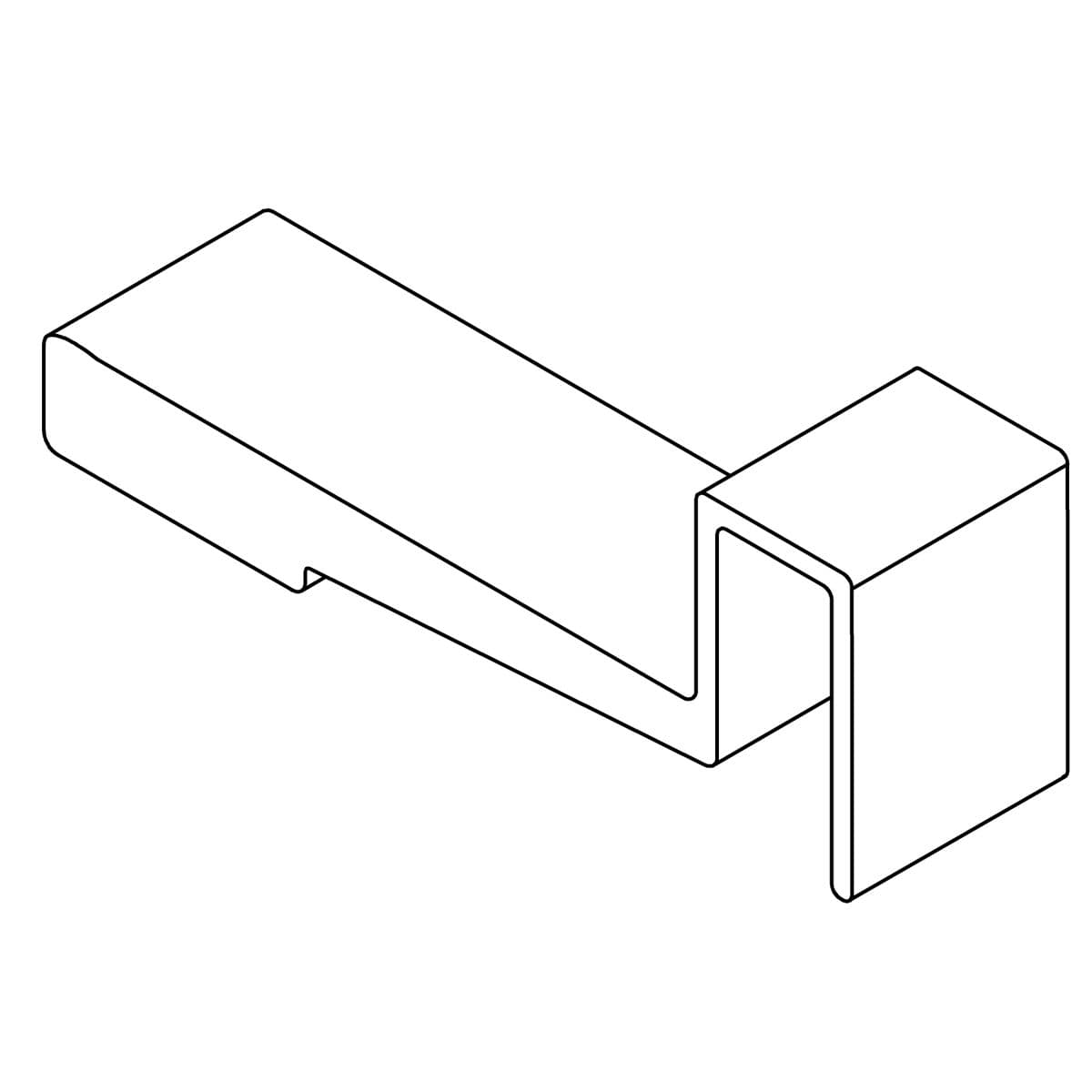 Kohler Genuine Parts 1238444 FAB, Strike JAMB SEAT 0.500 - Anodized Dark Bronze by Kohler Genuine Parts