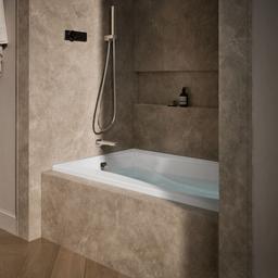 Kohler Mariposa 60'' x 36'' alcove Heated BubbleMassageE air bath, left drain - White - image 2