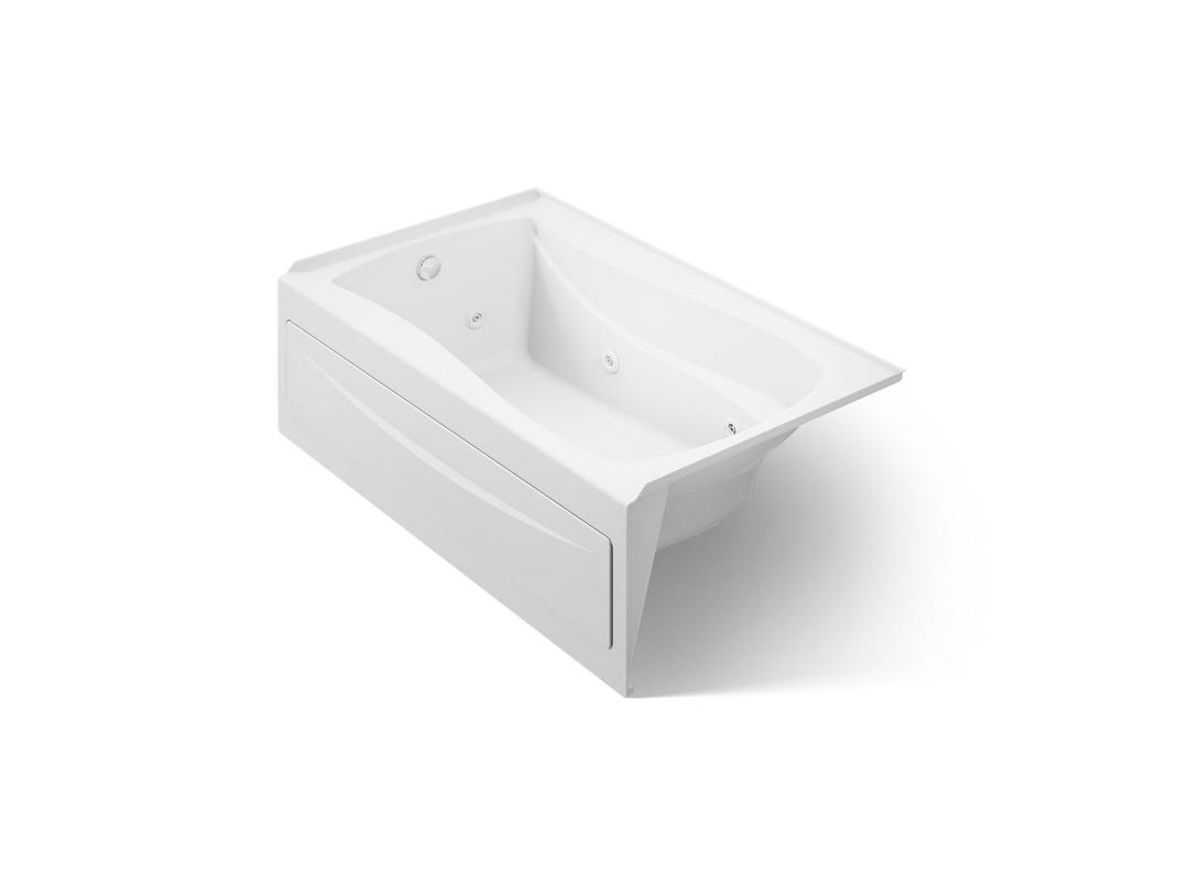 Kohler Mariposa 60'' x 36'' alcove heated whirlpool, left drain - White by Kohler