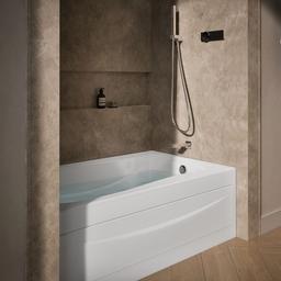 Kohler Mariposa 60'' x 36'' alcove whirlpool, right drain and adjustable jets - White - image 2