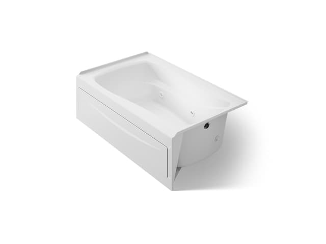 Kohler Mariposa 60'' x 36'' alcove heated whirlpool, right drain - White