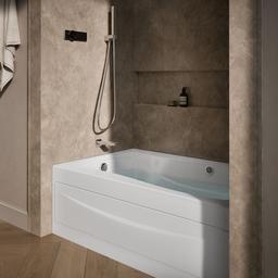 Kohler Mariposa 60'' x 36'' alcove whirlpool, left drain - White - image 2