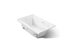 Kohler Mariposa 60'' x 36'' alcove whirlpool bath with Bask heated surface, left drain - White - image 1