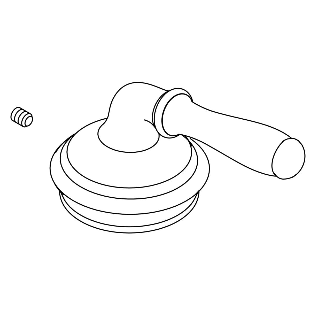 Kohler Genuine Parts Handle Assembly, Service, SC - Vibrant Brushed Nickel by Kohler Genuine Parts