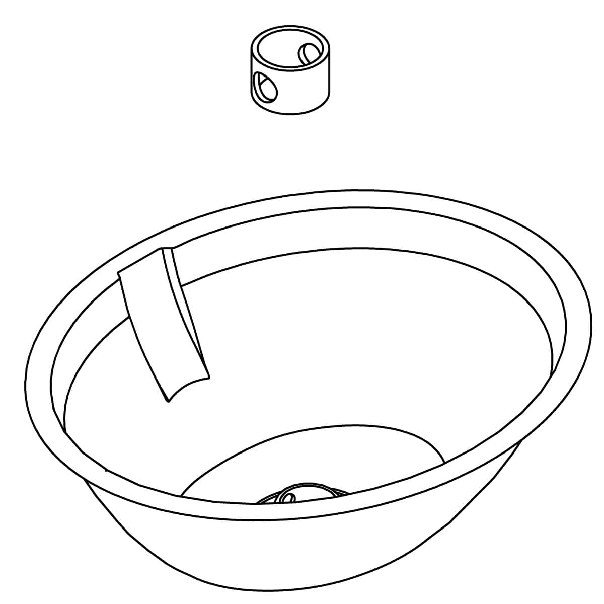 Kohler Genuine Parts Overflow Shell Service KIT by Kohler Genuine Parts