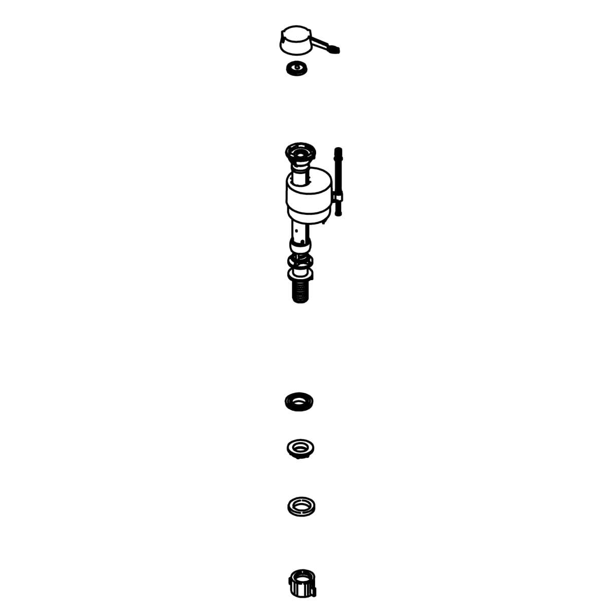 Kohler Genuine Parts FILL Valve Service KIT (SO) by Kohler Genuine Parts