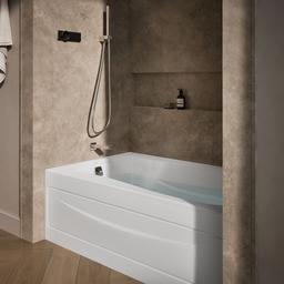 Kohler Mariposa 60'' x 36'' alcove bath, left drain - White - image 2