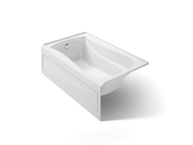 Kohler Mariposa 60'' x 36'' alcove bath, left drain - White
