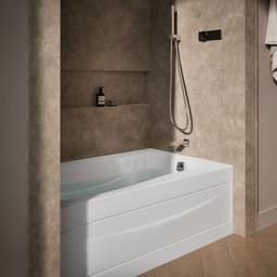 Kohler Mariposa 60'' x 36'' alcove bath, right drain - White - image 2