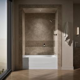 Kohler Mariposa 60'' x 36'' alcove bath, right drain - White - image 4