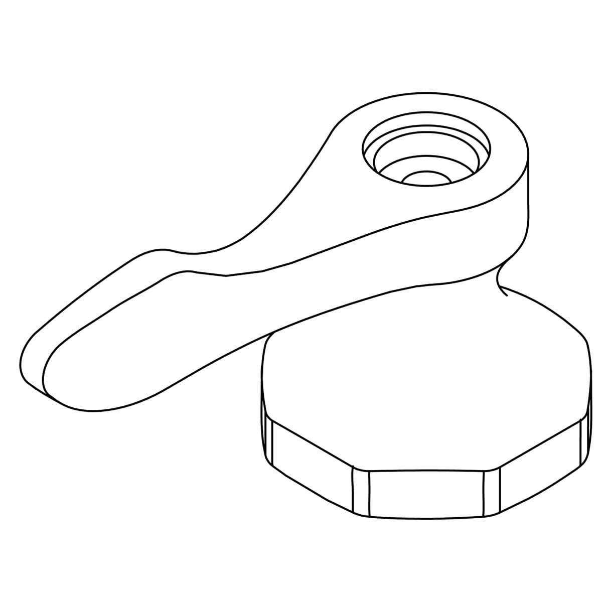 Kohler Genuine Parts Handle,lever - Polished Chrome by Kohler Genuine Parts