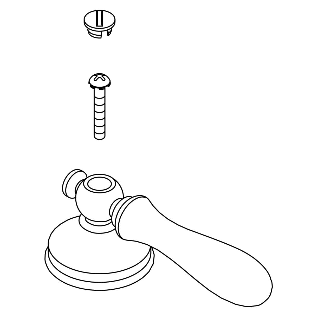 Kohler Genuine Parts Handle KIT, Lever ASSY - Vibrant Brushed Moderne Brass by Kohler Genuine Parts