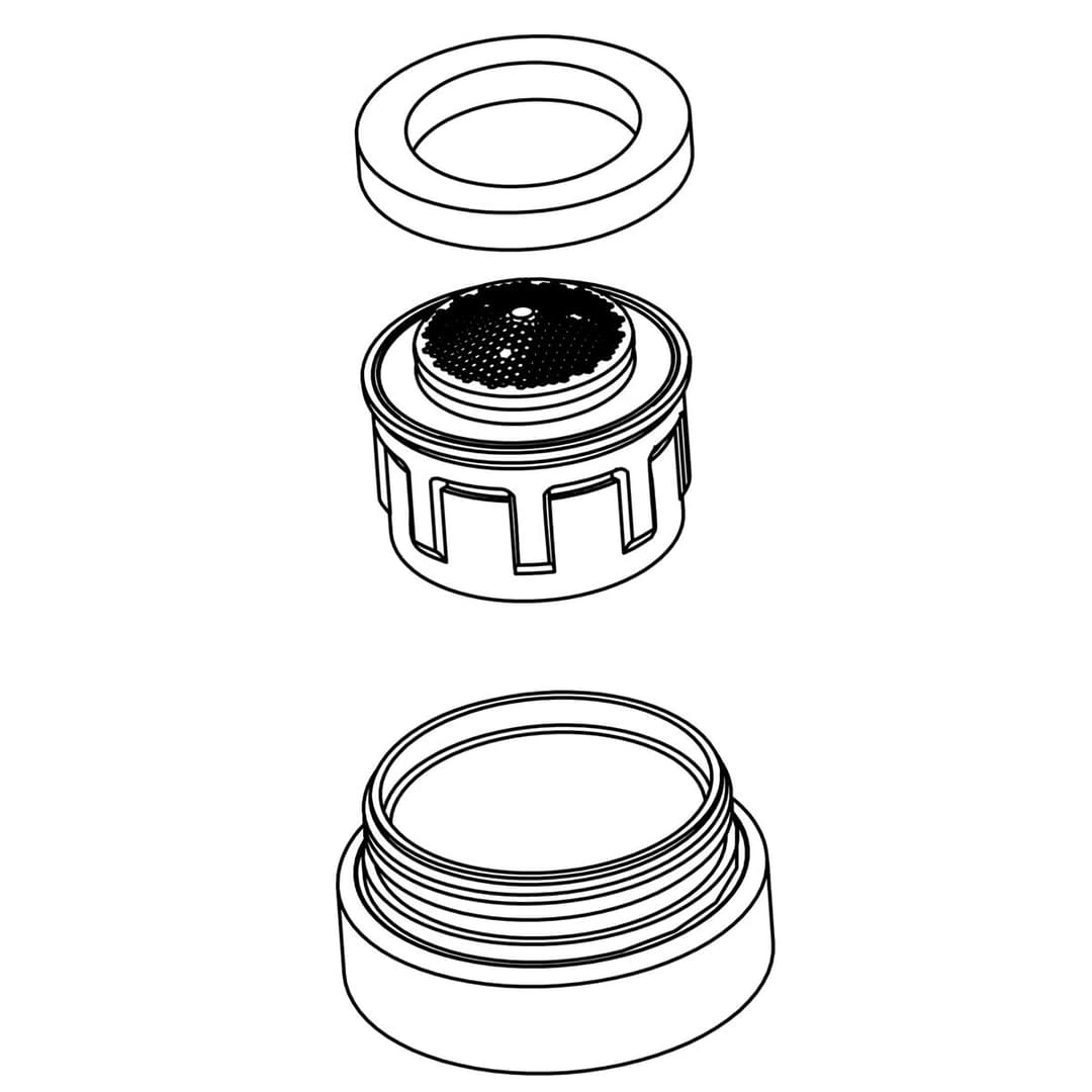 Kohler Genuine Parts KIT, 1.0 GPM Aerator - Polished Chrome by Kohler Genuine Parts