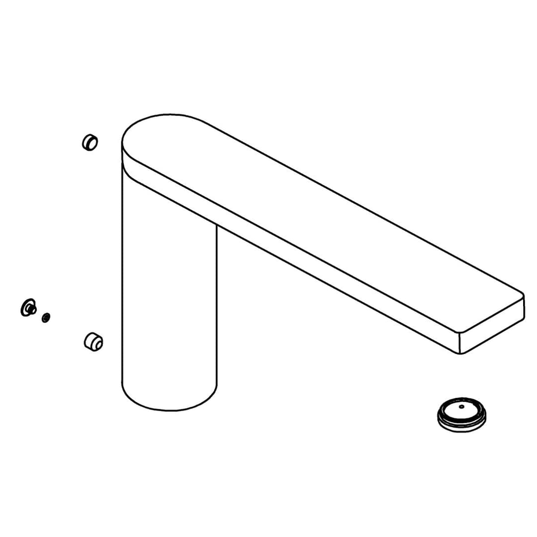 Kohler Genuine Parts Spout Assembly, DM BATH - Matte Black by Kohler Genuine Parts