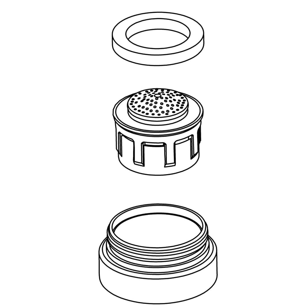 Kohler Genuine Parts KIT, 2.0 GPM Aerator - Polished Chrome by Kohler Genuine Parts