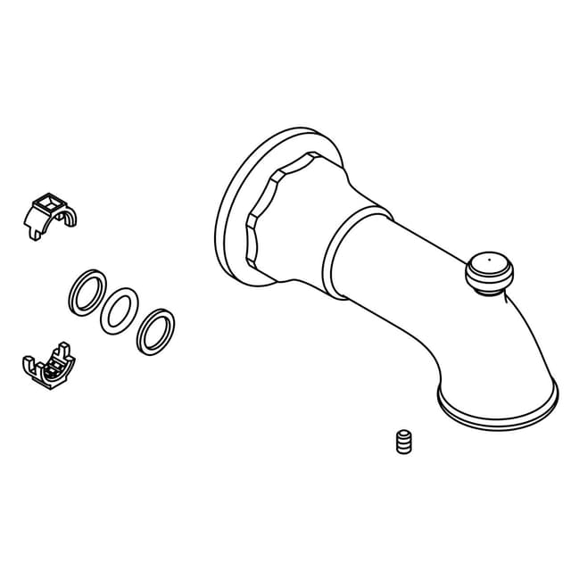 Kohler Genuine Parts Assembly, Spout, TUB - Vibrant Brushed Nickel