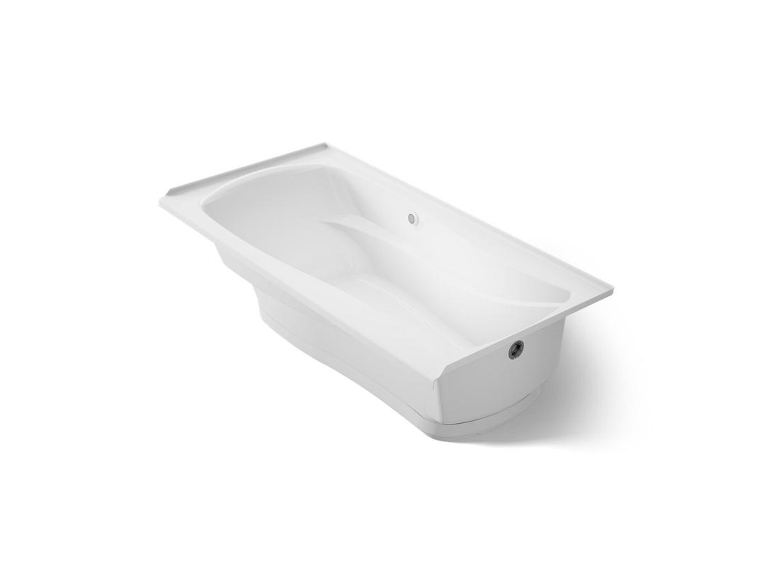 Kohler Mariposa 72'' x 36'' alcove Heated BubbleMassageE air bath, right drain - White by Kohler