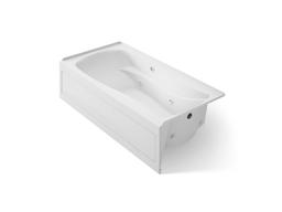 Kohler Mariposa 72'' x 36'' alcove whirlpool bath with Bask heated surface, right drain - White - image 1