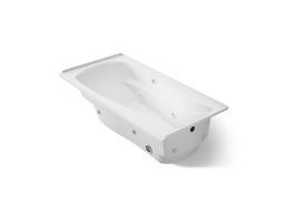 Kohler Mariposa 72'' x 36'' alcove heated whirlpool bath, right drain - White - image 1