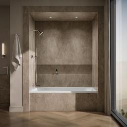 Kohler Mariposa 72'' x 36'' alcove bath, left drain - White - image 4