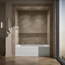 Kohler Mariposa 72'' x 36'' alcove bath, left drain - White - image 4