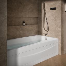 Kohler Mariposa 72'' x 36'' alcove bath, right drain - White - image 2