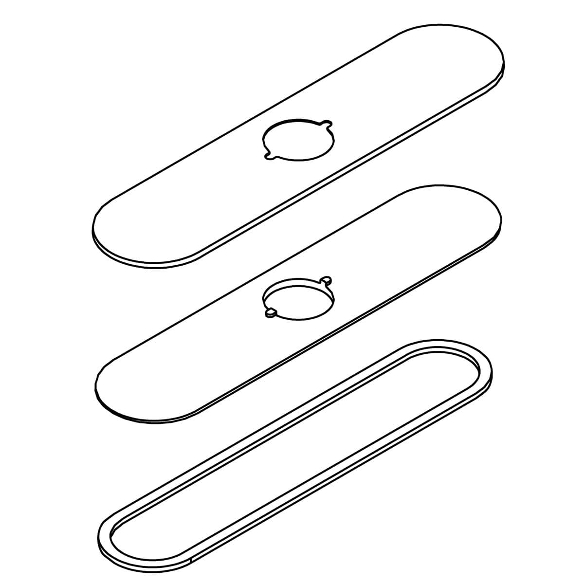 Kohler Genuine Parts Escutcheon KIT - Polished Chrome by Kohler Genuine Parts