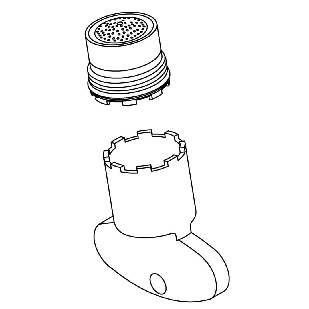 Kohler Genuine Parts Aerator, Laminar, Small, 1.2 GPM by Kohler Genuine Parts
