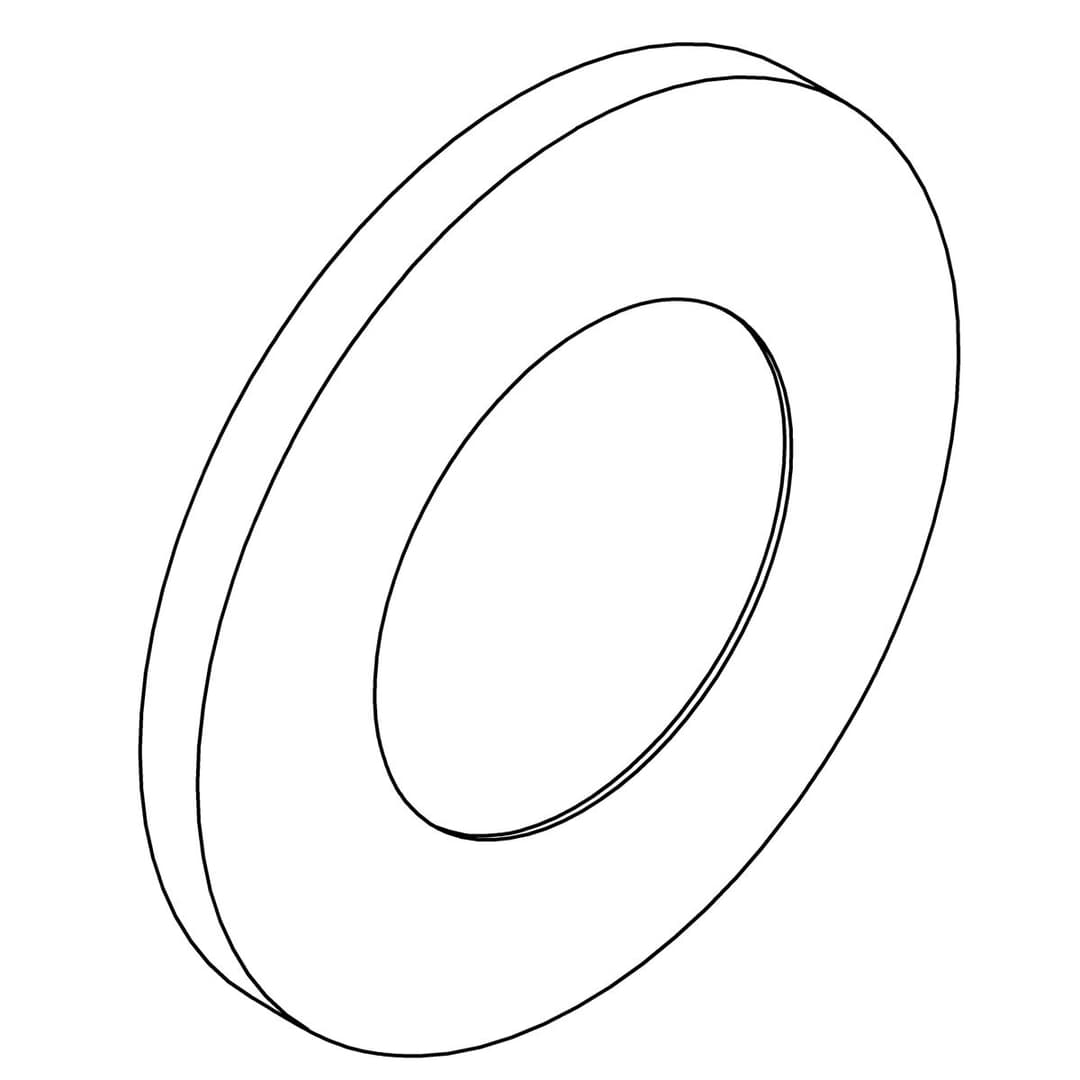 Kohler Genuine Parts Escutcheon - Vibrant Titanium by Kohler Genuine Parts